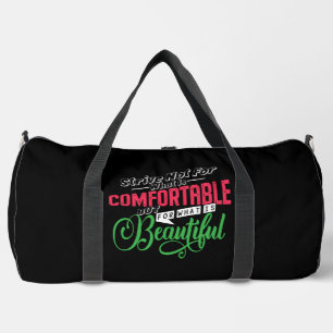 Bolso De Deporte Grande esforzarse No Por Cómodo Hermoso