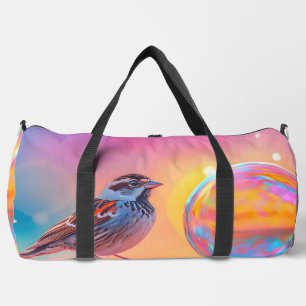 Bolso De Deporte Grande Espuma colorida y burbuja arcoiris