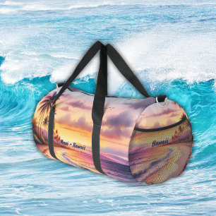 Bolso De Deporte Grande Esquema acuático Maui Hawaii Colorful