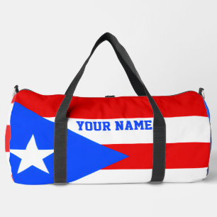 Bolso De Deporte Grande Estadio de la bandera de Puerto Rico