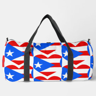 Bolso De Deporte Grande Estadio de la bandera de Puerto Rico