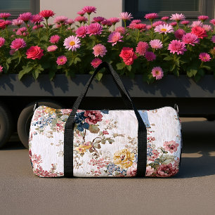 Bolso De Deporte Grande Estampa floral de chintz de herencia