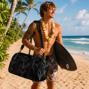 Bolso De Deporte Grande estampa moderna hawaiana ave del paraíso patrón ac