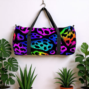 Bolso De Deporte Grande Estampado de leopardo de pelaje eléctrico