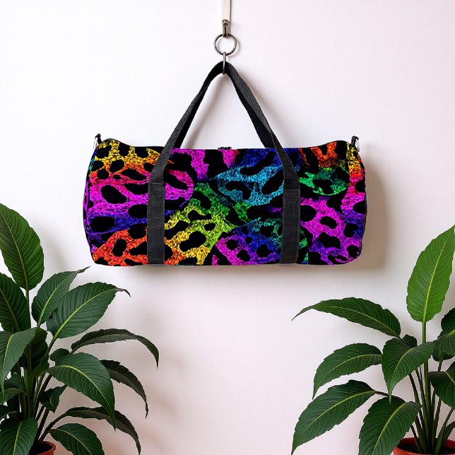 Bolso De Deporte Grande Estampado de leopardo psicodélico  (Subido por el creador)