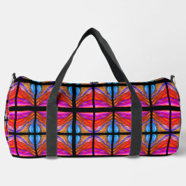 Bolso De Deporte Grande Estilo boho rosa caliente y negro