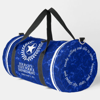 Bolso De Deporte Grande Estrella Blanca de Laurel del Departamento de Poli