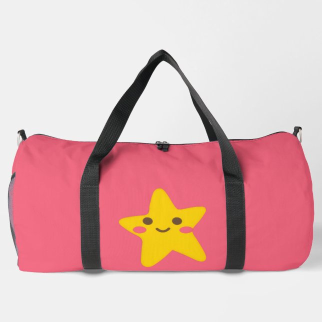 Bolso De Deporte Grande Estrellas sonrientes grandes (Reverso)
