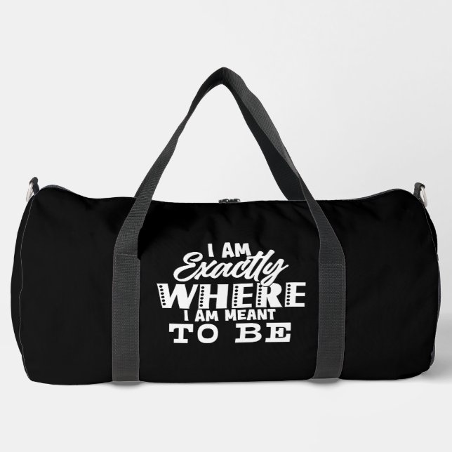 Bolso De Deporte Grande Exactamente Donde Se Supone Que Esté (Anverso)