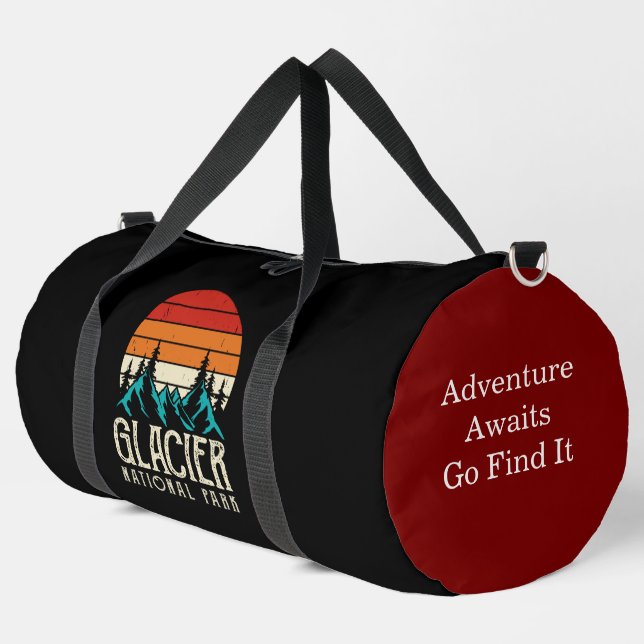 Bolso De Deporte Grande Exploraciones del Parque Glacier (Esquina izquierda)