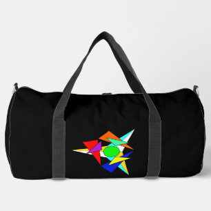 Bolso De Deporte Grande Explosión de estrella geométrica de múltiples colo