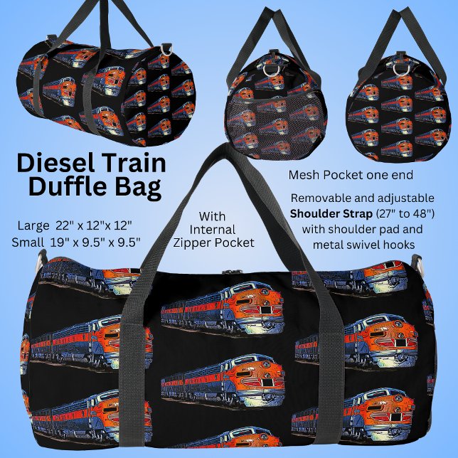 Bolso De Deporte Grande F7 Naranja Locomotora Diesel (Subido por el creador)