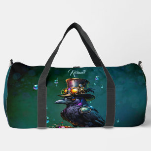 Bolso De Deporte Grande Fantástico cuervo de vapor