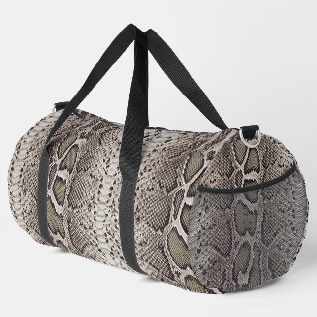Bolso De Deporte Grande Faux Boa Constrictor Snakeskin (Esquina derecha)