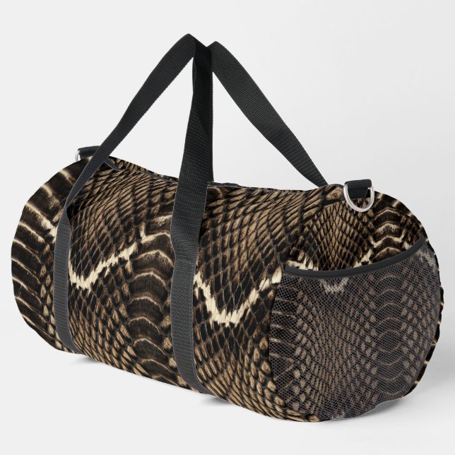 Bolso De Deporte Grande Faux Cobra Snakeskin (Esquina derecha)