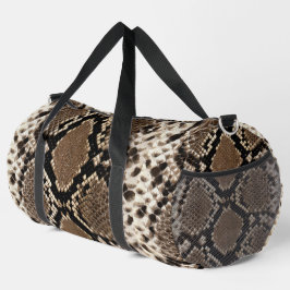 Bolso De Deporte Grande Faux Python Snakeskin