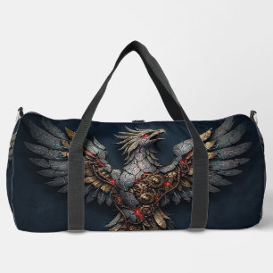 Bolso De Deporte Grande Fénix cibernética vintage: Ave mítica de oro envej