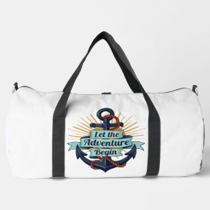 Bolso De Deporte Grande Fin de semana de aventuras de ancla náutica