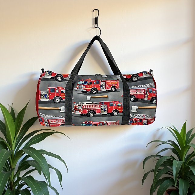 Bolso De Deporte Grande Fire Truck Axe Pattern Personalized (Subido por el creador)