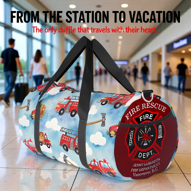 Bolso De Deporte Grande Fire Truck Clouds  (Subido por el creador)