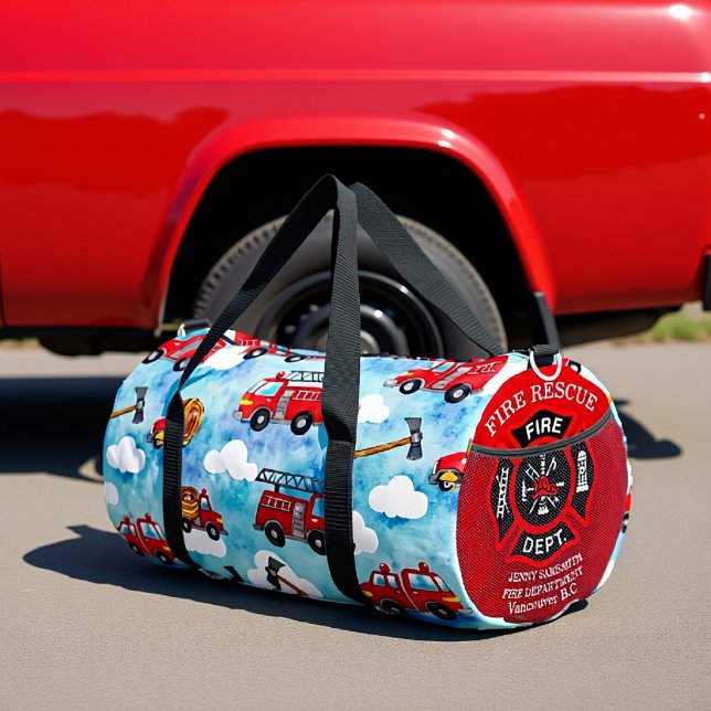 Bolso De Deporte Grande Fire Truck Clouds  (Subido por el creador)