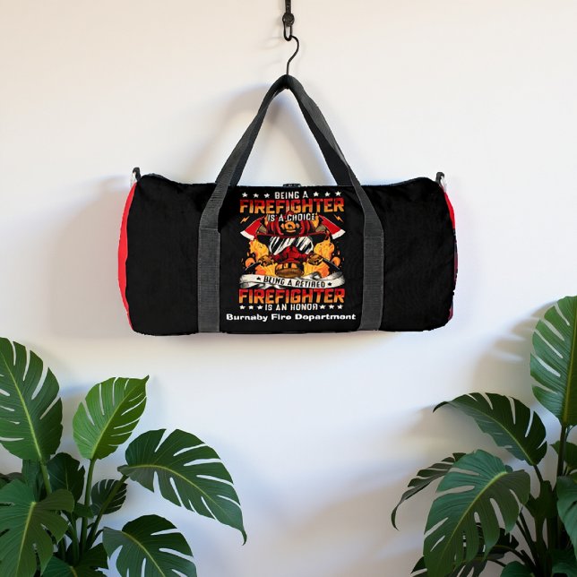 Bolso De Deporte Grande Firefighter Choice Retired Firefighter Honor (Subido por el creador)