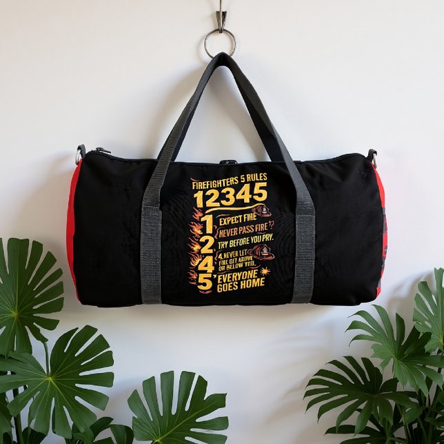 Bolso De Deporte Grande Firefighters Five Rules (Subido por el creador)