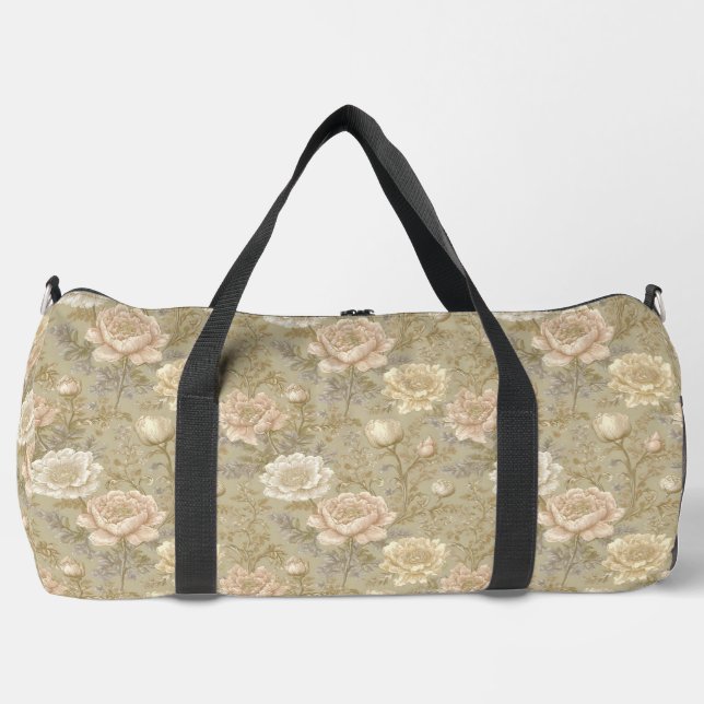 Bolso De Deporte Grande Floral de venado botánico (Anverso)