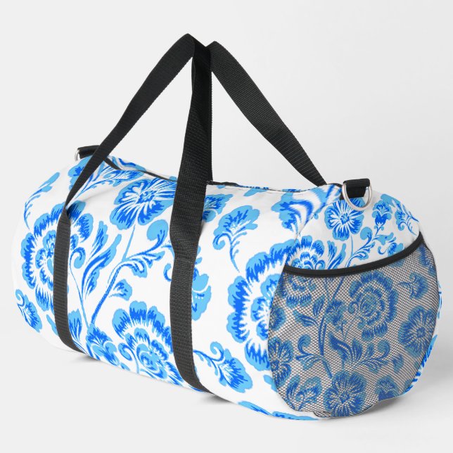 Bolso De Deporte Grande Flores azules (Esquina derecha)