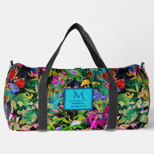 Bolso De Deporte Grande Flores dulces dejan colorido patrón monograma
