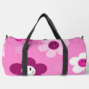 Bolso De Deporte Grande Flores felices