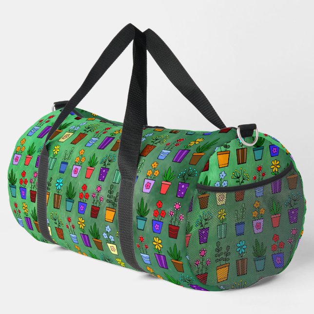 Bolso De Deporte Grande Flowerpots  (Esquina derecha)