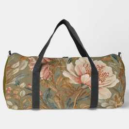 Bolso De Deporte Grande Flowers, Vintage,Glamorous Garden Blooms, 