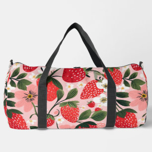 Bolso De Deporte Grande Flush Berries rojas y flores
