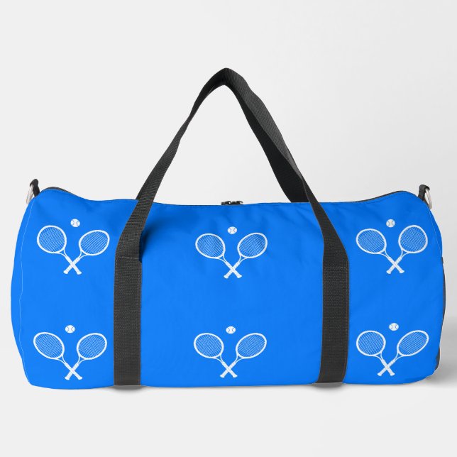 Bolso De Deporte Grande Fondo azul de raquetas de tenis (Anverso)