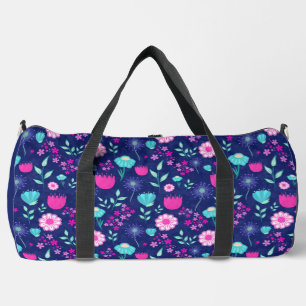 Bolso De Deporte Grande Fondo con patrón floral lindo