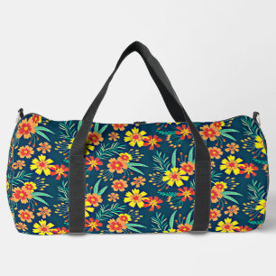 Bolso De Deporte Grande Fondo floral Hermoso Diseño