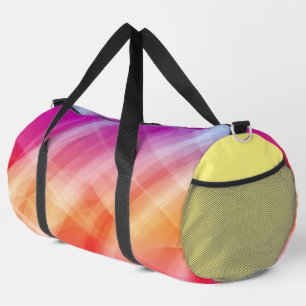 Bolso De Deporte Grande Fondo geométrico rosa abstracto
