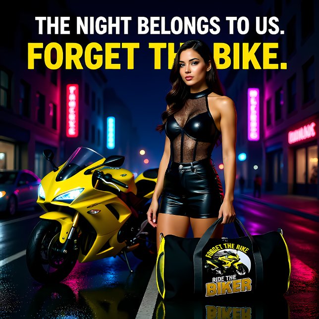 Bolso De Deporte Grande Forget The Bike Ride Biker (Subido por el creador)