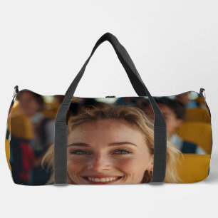 Bolso De Deporte Grande Foto de conductor de autobús escolar personalizada