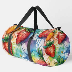 Bolso De Deporte Grande Fresa con arcoiris colorido