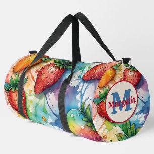 Bolso De Deporte Grande Fresa con arcoiris colorido