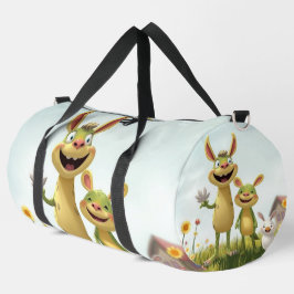 Bolso De Deporte Grande Fröhliche Wiesengang – Bunte Tierfreunde im Frühli