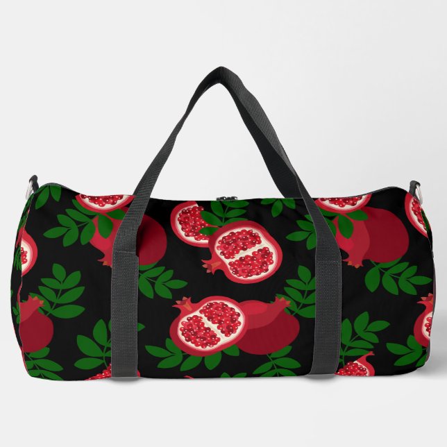 Bolso De Deporte Grande fruta granada negra (Anverso)