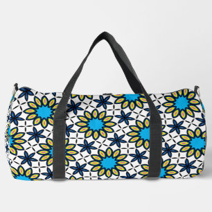 Bolso De Deporte Grande Funky Geométrico Daisy Pattern
