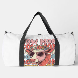 Bolso De Deporte Grande Gafas de sol retro de vaca mamá Desgrabado vintage