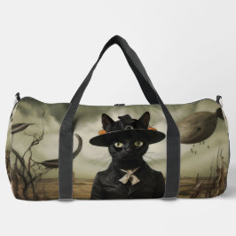 Bolso De Deporte Grande Gato Bruja con Calabazas 