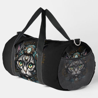 Bolso De Deporte Grande Gato de vapor con relojes y marchas.