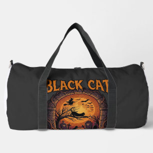 Bolso De Deporte Grande Gato Negro Amor Especial Halloween Luna Bruja Cala