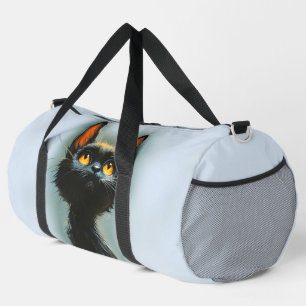 Bolso De Deporte Grande Gato negro encantado